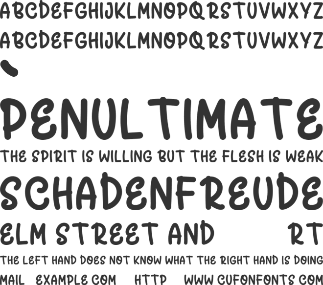 Boreus font preview