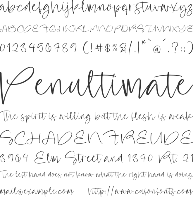 Healing Sunshine font preview