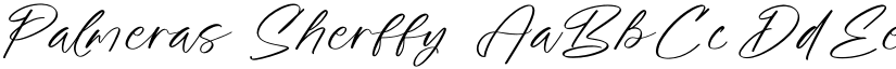 Palmeras Sherffy font