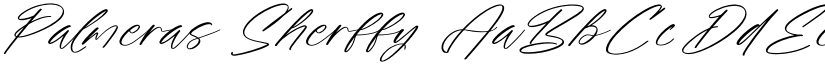 Palmeras Sherffy font