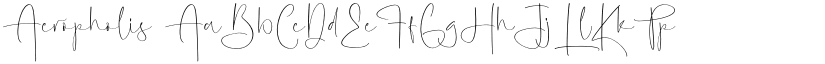 Acropholis font