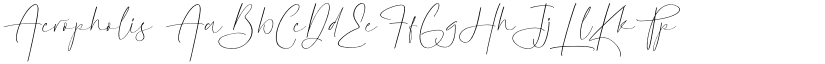 Acropholis font