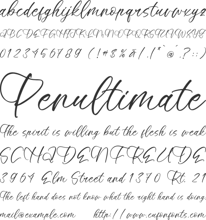 Lively Violet font preview