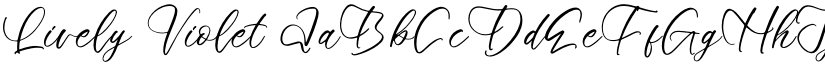 Lively Violet font
