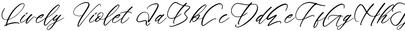 Lively Violet font