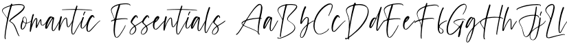 Romantic Essentials font