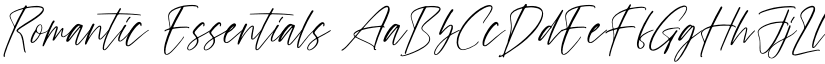 Romantic Essentials font