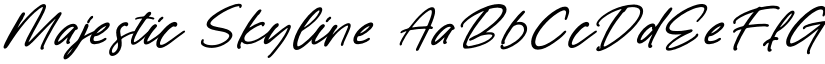 Majestic Skyline font