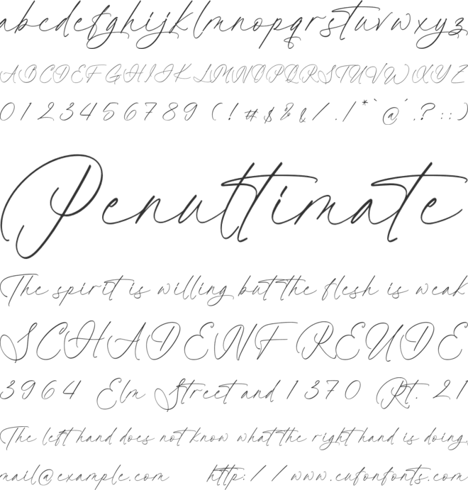 Balltesa Royales font preview