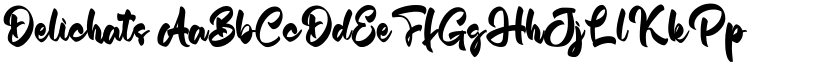 Delichats font