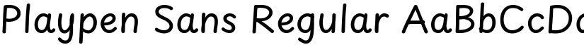 Playpen Sans Regular (Variable) font