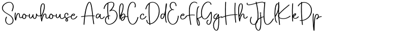 Snowhouse font