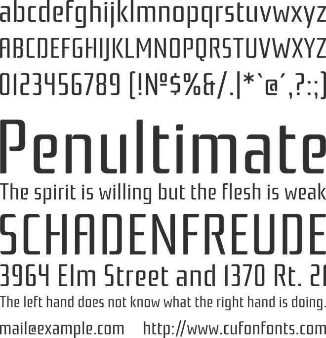 Rationale font preview