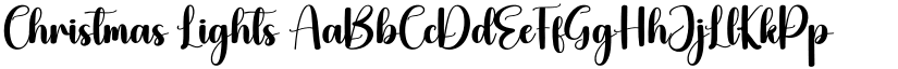 Christmas Lights font