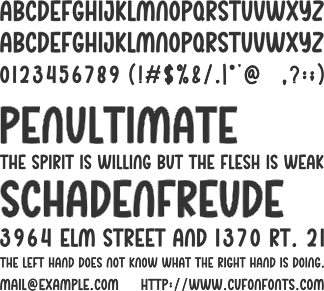 Christmas Carnival font preview