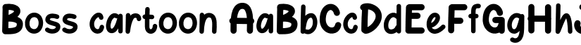 Boss cartoon font