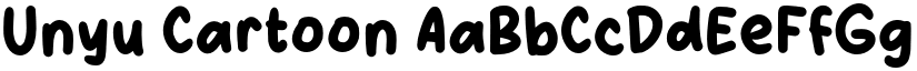 Unyu Cartoon font