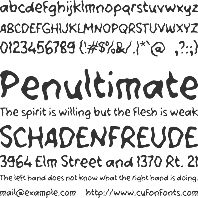 Ublik Cilik font preview