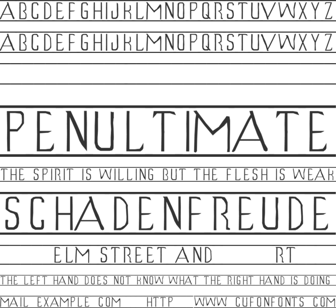 UNTAMED HEART font preview