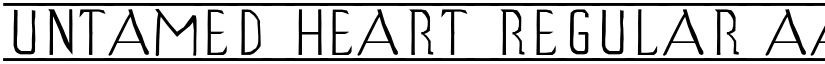 UNTAMED HEART Regular font
