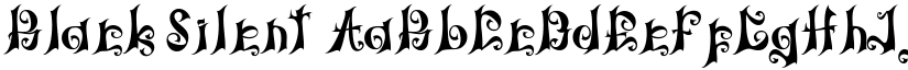 Black Silent font