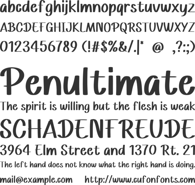 Champion Cartoon font preview