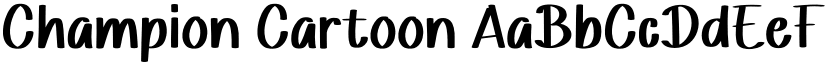 Champion Cartoon font