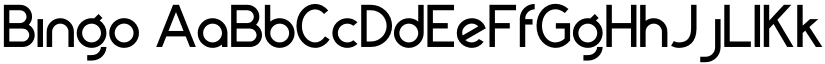 Bingo font