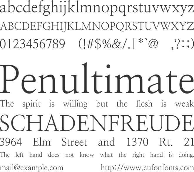 NanumMyeongjo font preview