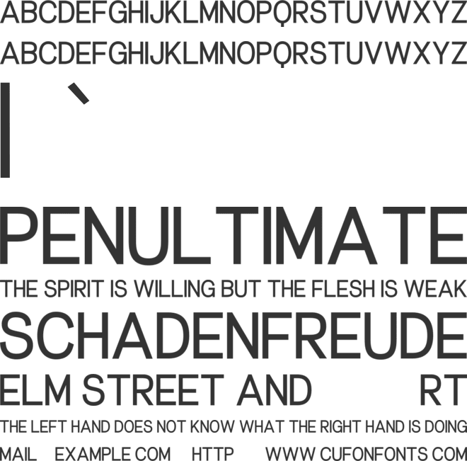 Mossaria font preview