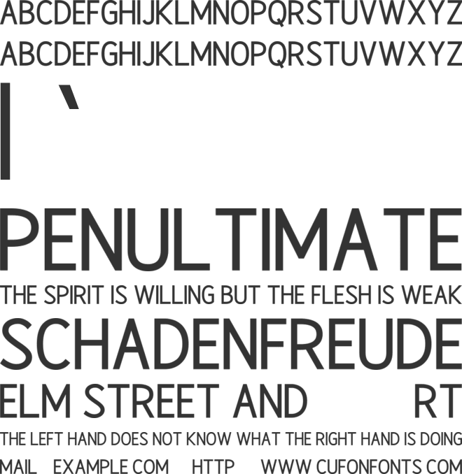 Botaniquea font preview