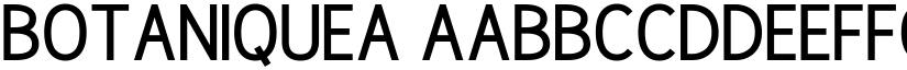 Botaniquea font