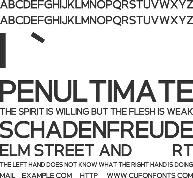 Fernique font preview