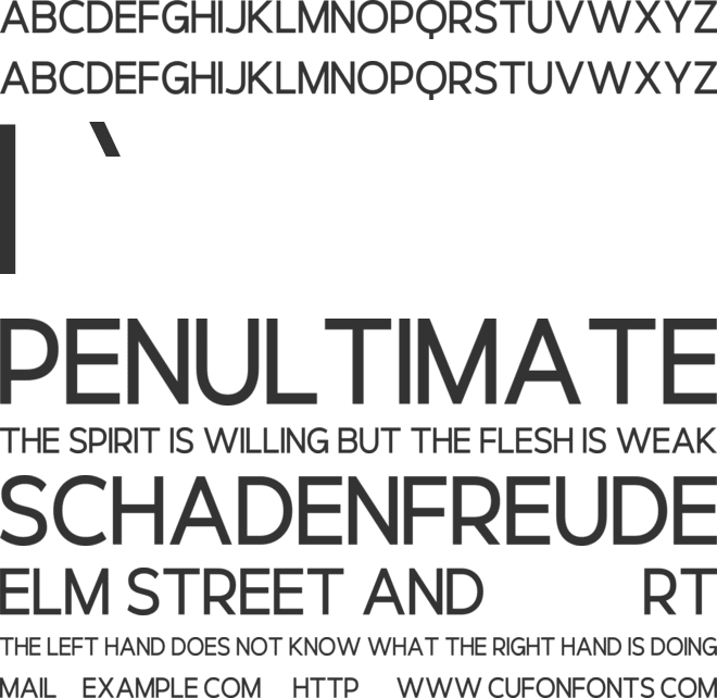 Leafletia font preview