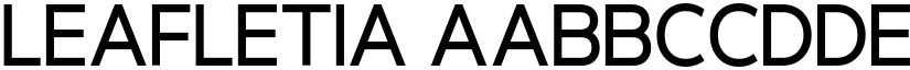 Leafletia font