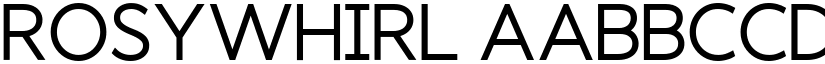 Rosywhirl font