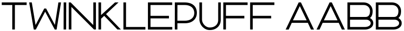 Twinklepuff font