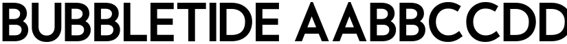 Bubbletide font