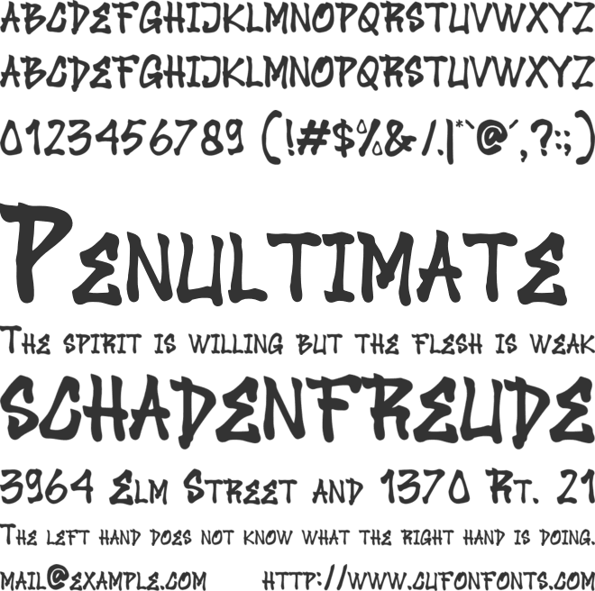 Brutal Compass font preview