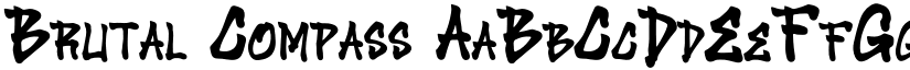 Brutal Compass font