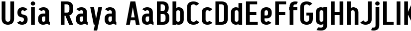 Usia Raya font