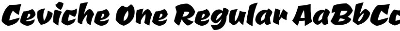 Ceviche One Regular font