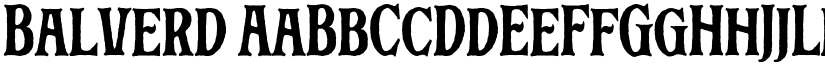 Balverd font