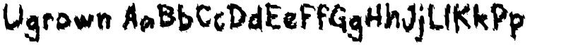 Ugrown font