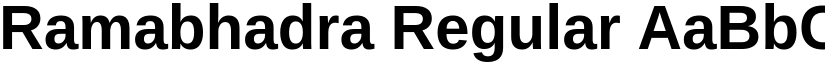 Ramabhadra Regular font