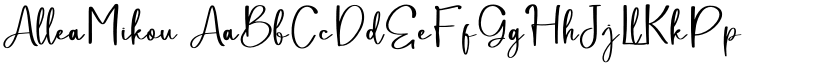 AlleaMikou font