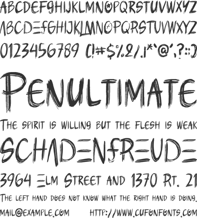 Phoenix Martyr font preview