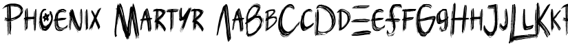 Phoenix Martyr font