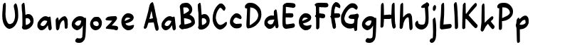 Ubangoze font