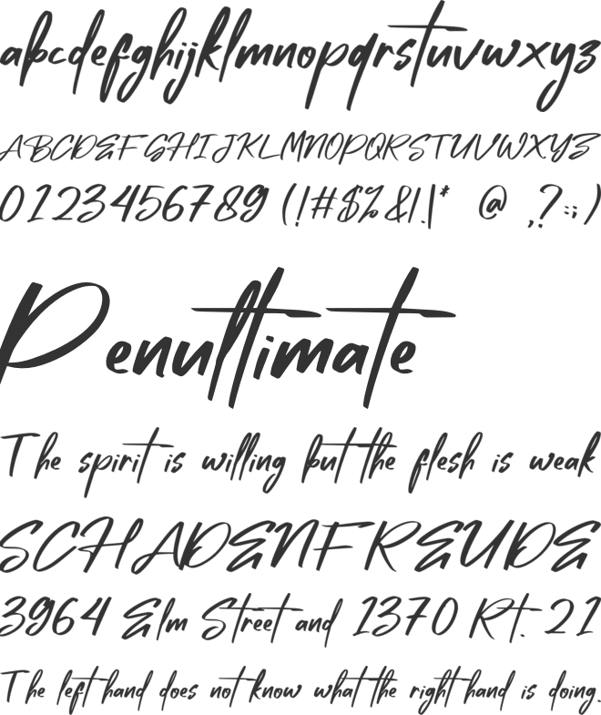 Ballanitta font preview